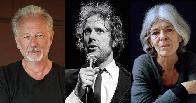 Met Stefan Hertmans, Ronald Snijders en Anna Enquist